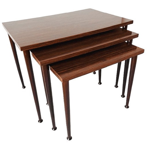 Tables d'appoint Mimiset, design danois moderne du milieu du siècle, années 1960