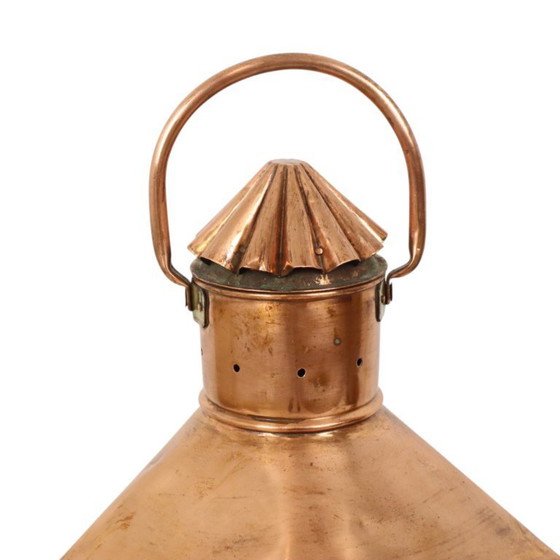 Image 1 of Large Vintage Ship's Lamp