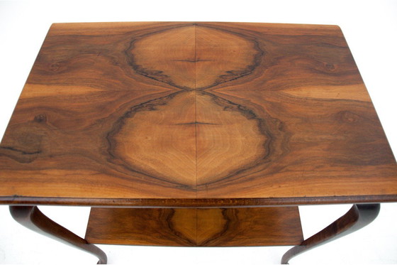 Image 1 of Art Deco Tisch aus Nussbaumholz, Polen, 1960er Jahre
