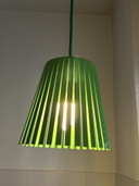 Set Van 2 Originele Gispen Ray Hanglampen – Groen – Designklassieker