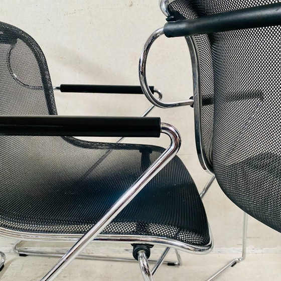 Image 1 of Sedie da pranzo Penelope Charles Pollock Design italiano 1980