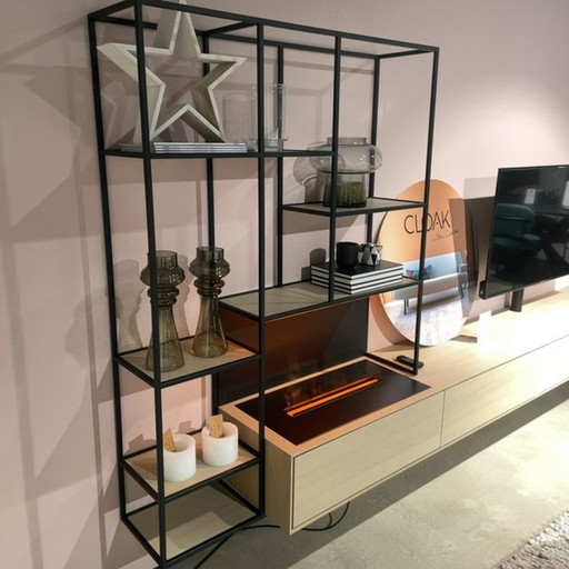 BKS Furniture Ettic Wandschrank mit Kamin