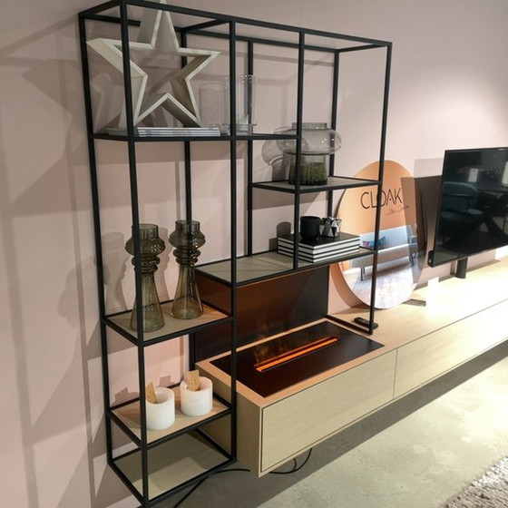 Image 1 of BKS Furniture Ettic wall cabinet with fireplace