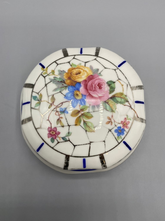 Art Deco Limoges porseleinen bonbonnière – MF Limoges Frankrijk – Decoratieve objecten, Porcelain (photo 2 of 10)