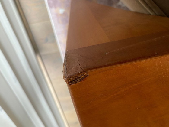 Image 1 of Mesa de comedor de madera de cerezo 220X90