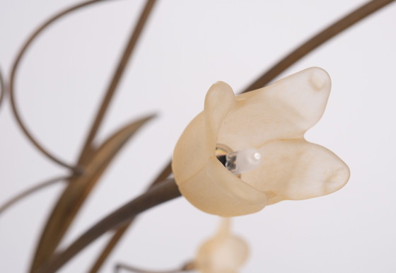 Image 1 of Lampadaire floral Hollywood Regency