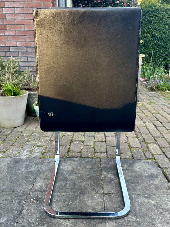 Image 1 of 6 sedie Rolf Benz Design, nere, 620