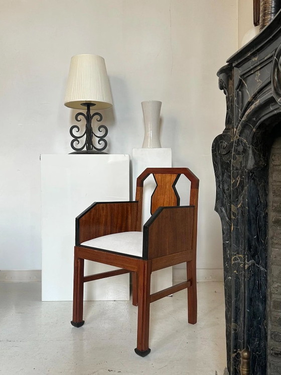 Art-Deco-Sessel, Amsterdamer Schule, um 1930 – Wood (photo 3 of 7)