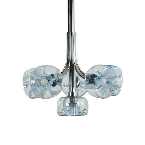 Image 1 of Chandelier, Italian design, Murano glass, 1970s, manufactured in Italy