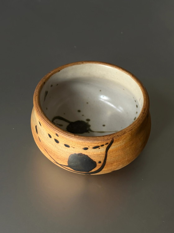 Vintage La Poterie de La Colombe Vallauris stoneware bowl – Mid Century Modern (photo 2 of 5)