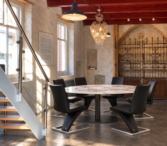 6 Rolf Benz 7800 Dining chairs, Leather, Metal, Black (photo 6 of 8)