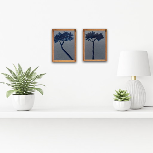 Set van 2 schetsen, 21x15cm