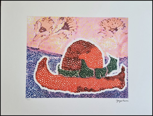 Naar Yayoi Kusama, Is vertrokken, Lithografie, jaren 1990