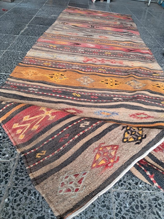 Image 1 of Kilim turco tessuto a mano 260x86 cm