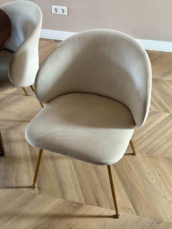 Image 1 of Sedie Luisa Westwing 4x velluto bianco crema