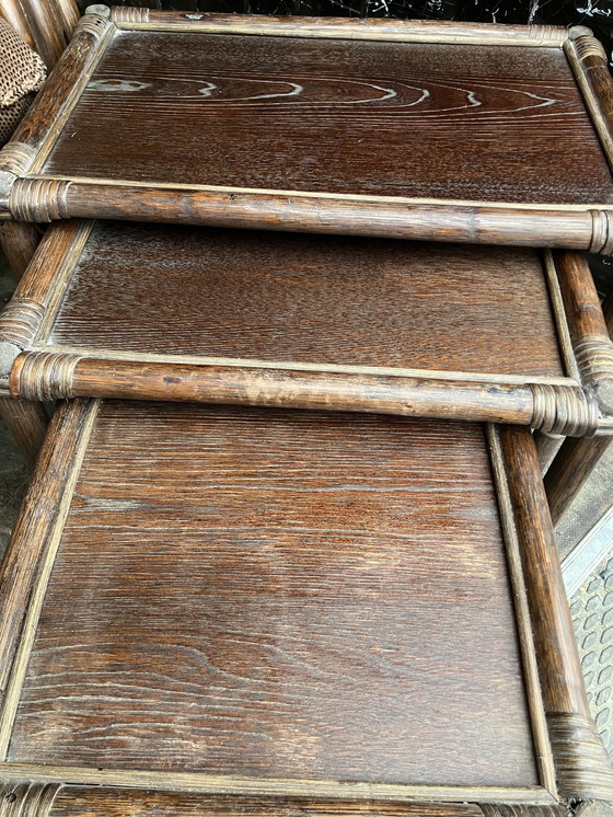 Image 1 of Poltrona relax vintage in rattan