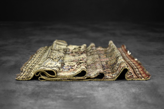 Image 1 of Tappeto Qashqai orientale lungo, tessuto a mano, stile nomade, anni '20