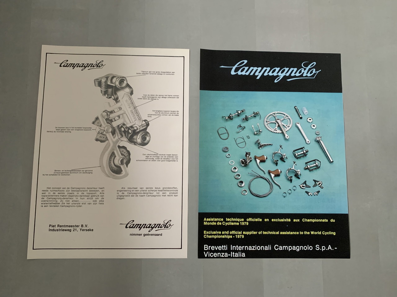 Poster Campagnolo Iconic A3 - C Record Colnago Super Master - Neuf