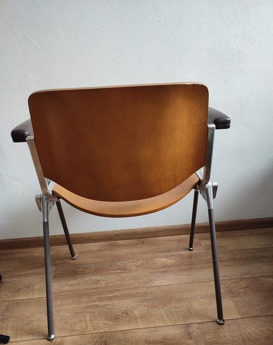 Image 1 of Sedia da ufficio sedia da scrivania Castelli legno metallo