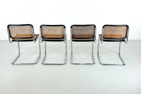 Image 1 of Juego de 4 sillas Cesca diseñadas por Marcel Breuer para Gavina - década de 1960