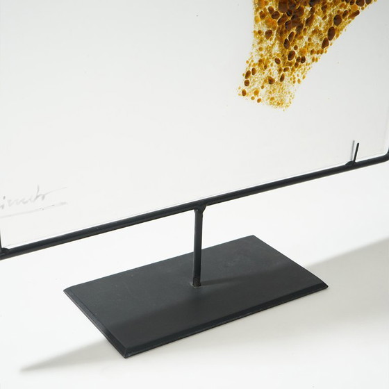 Image 1 of Renata Minuto, opera in vetrofusione per Studio Casarini Savona, anni '90