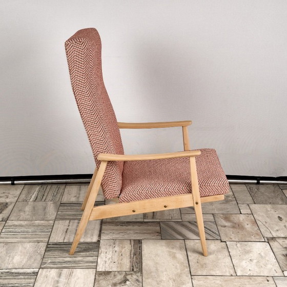 Fauteuil inclinable vintage avec repose-pieds, années 1960, Tchécoslovaquie – Český Nábytek (photo 9 of 19)