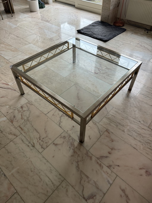 Vintage Brass + Brushed Steel Table Set