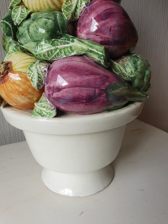 Image 1 of Spanish ceramic vegetable tower 37 cm
