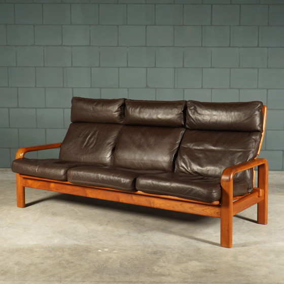 Image 1 of Dänisches Dreisitzersofa - L. Olsen & Son - Teakholz - 1960er Jahre