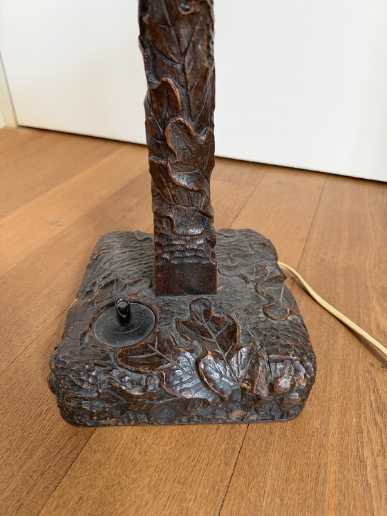 Image 1 of Lampada in legno Art Déco