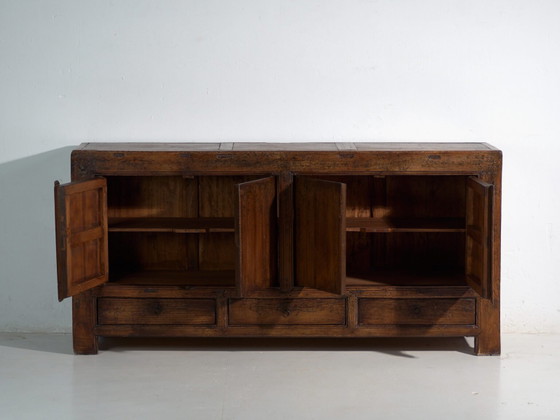 Buffet bas ancien en orme – Chine, circa 1950 – Iron (photo 28 of 40)