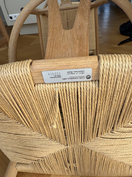 CARL HANSEN WISHBONE CH24 - SET DI 4 SEDIE DI DESIGN ORIGINALI – Carl Hansen & Søn, Sedie da pranzo, Legno (photo 6 of 9)