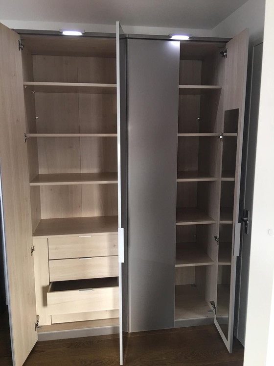 Image 1 of Nolte wardrobe gray as new (1/2) with light