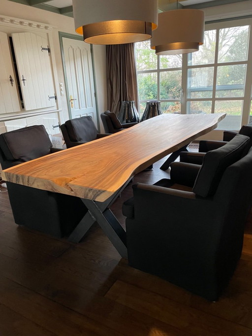 Suar tree trunk table 3 meters