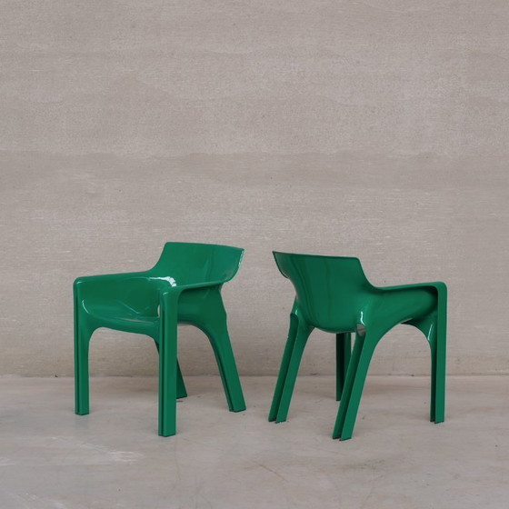 Image 1 of Set di sei sedie da pranzo "Gaudi" di Vico Magistretti, metà del secolo scorso