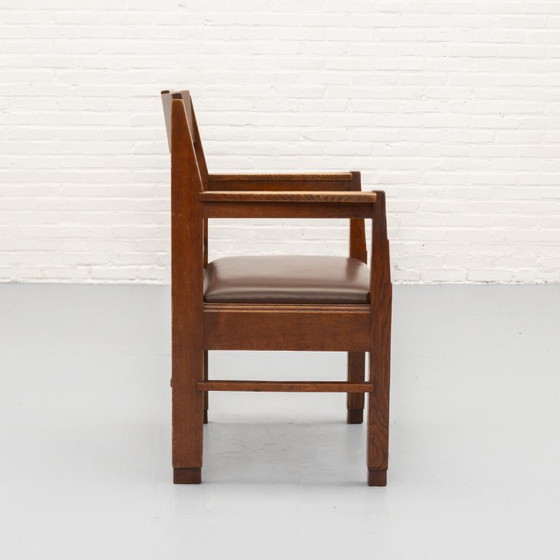 Art Deco Chair 30s – Dining chairs, Wood, Leather (photo 9 of 21)