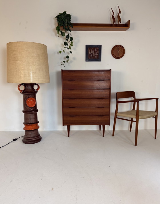 Image 1 of Vintage XL keramieken vloerlamp, Kaiser Leuchten ‘60