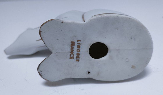 Image 1 of Art Deco polar bear Limoges porcelain