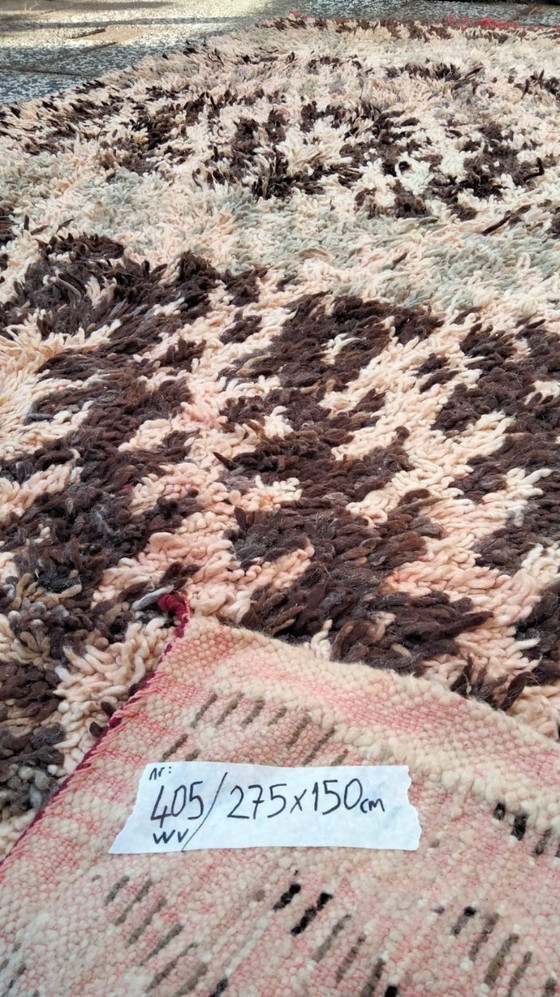 Image 1 of Hand-knotted Berber wool rug 275x150cm