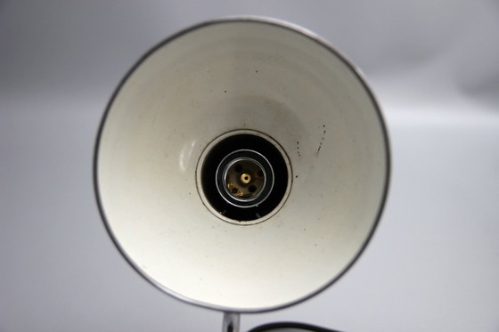 Image 1 of KAISER idell 6722-T “Baby Dell” metal table lamp * embossed dome * 1930s * Bauhaus * Vintage
