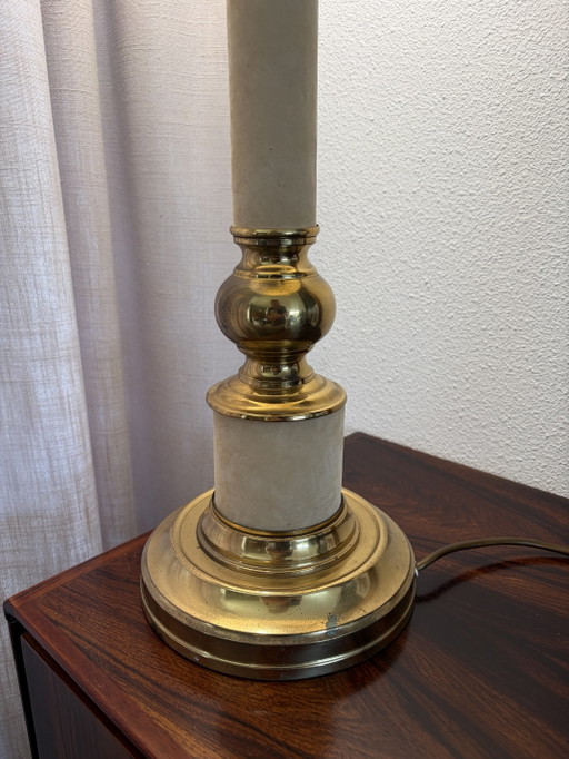 Hohe Vintage-Tischlampe aus Kupfer