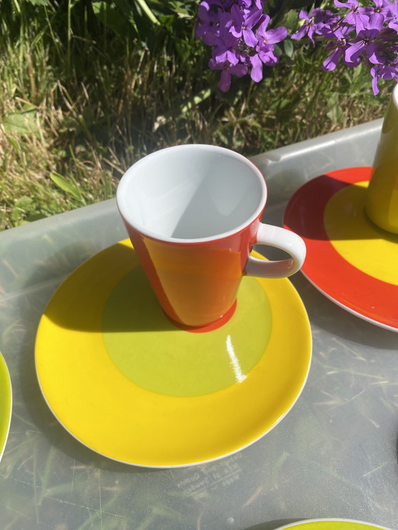 Image 1 of Lot de 6 Tasses et Soucoupes Espresso Genevieve Lethu