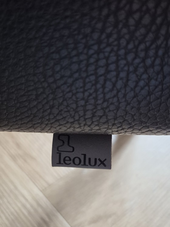 Image 1 of Leolux Bellice – Versione di lusso in pelle con pouf incluso