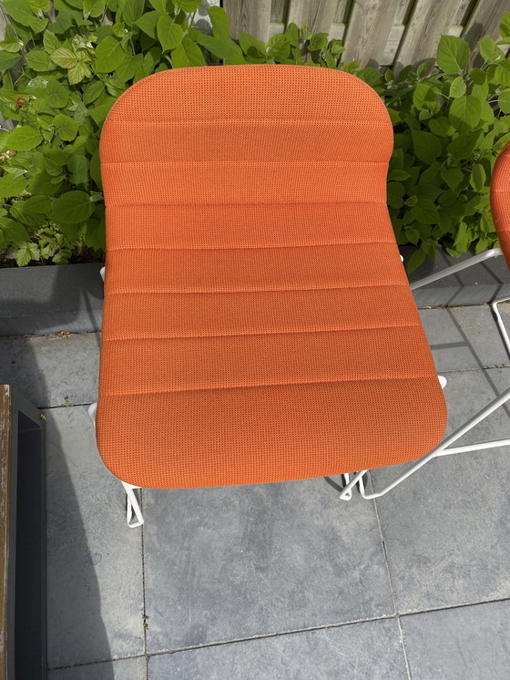 Image 1 of 2 sgabelli da bar arancioni retrò vintage