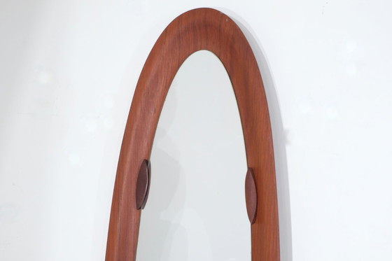 Image 1 of Miroir en bois italien du milieu du siècle, Italie - années 1960