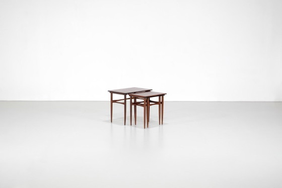 Tavolini disegnati da Kai Kristiansen per Skovmand & Andersen, Danimarca, anni '60. – Vetrine, Wood, Vintage (photo 2 of 19)