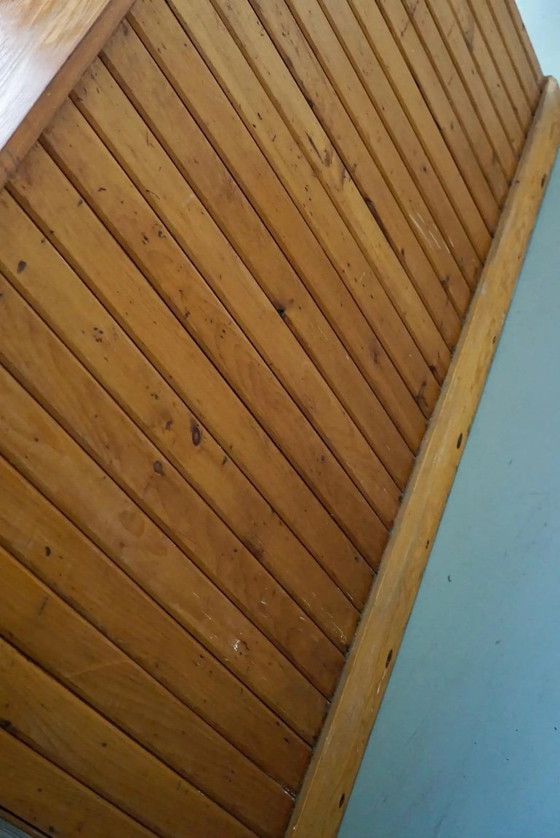 Image 1 of Mobiletto da farmacia/armadietto da disegno inglese in pino silvestre, inizio XX secolo