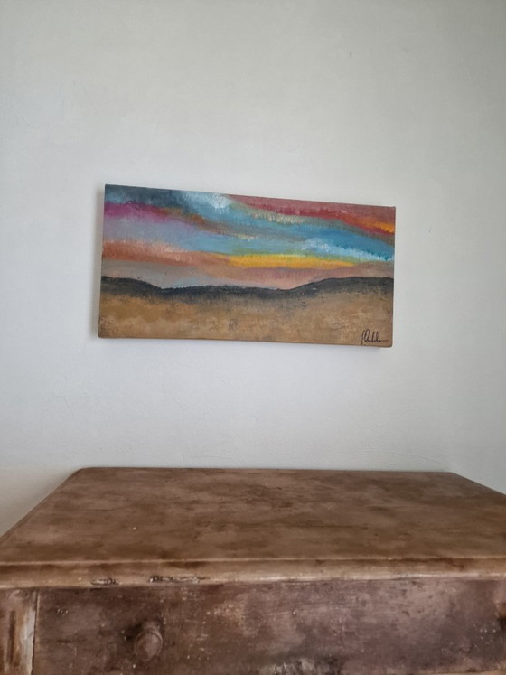 Acrylique sur toile coucher de soleil – Peintures et dessins, Canvas (photo 2 of 8)