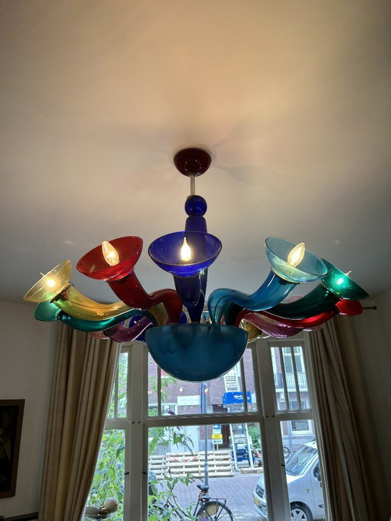 Image 1 of Lámpara de techo VeArt Artemide Leda Murano de 12 brazos