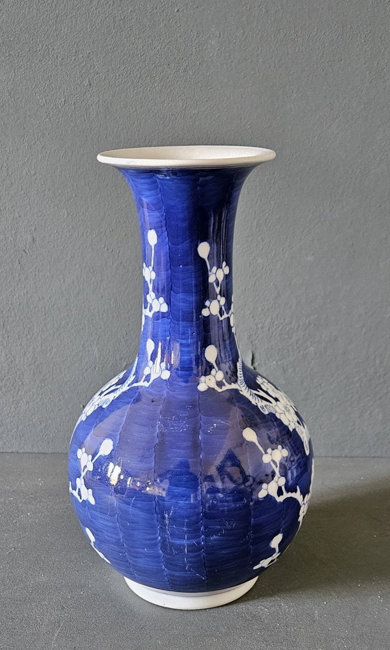 Image 1 of Vintage - Cinese - Decorativo - Vaso di porcellana blu e bianco
